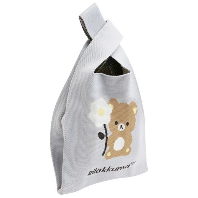 【台灣現貨】拉拉熊 懶熊 rilakkuma 像素系列 編織袋 懶熊懶妹-細節圖3