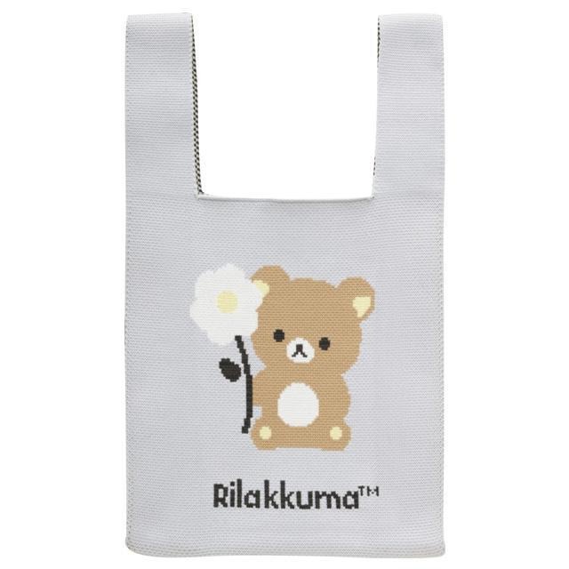 【台灣現貨】拉拉熊 懶熊 rilakkuma 像素系列 編織袋 懶熊懶妹-細節圖4