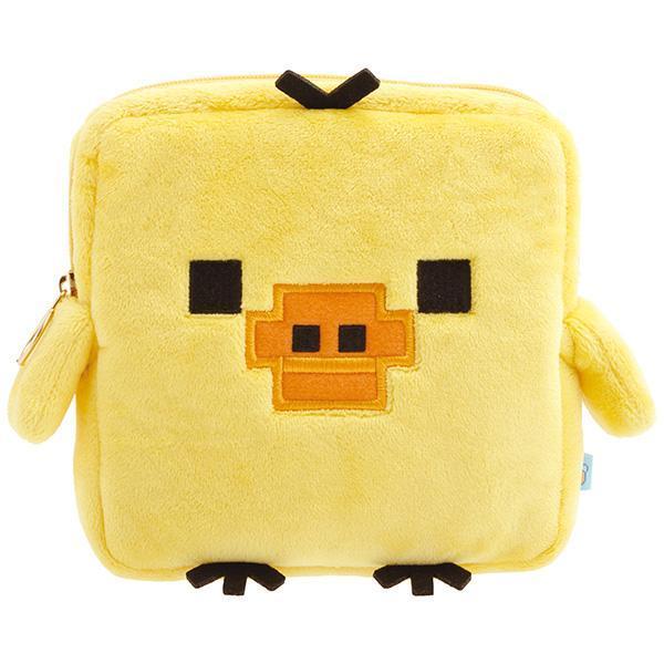 F1【台灣現貨】拉拉熊 懶熊 rilakkuma 像素系列 電玩世界 小雞像素化妝包-細節圖2