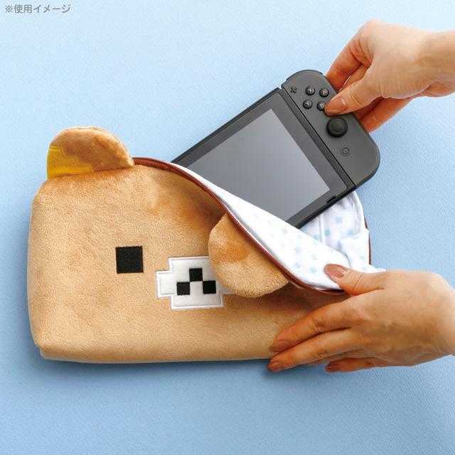 F1【台灣現貨】拉拉熊 懶熊 rilakkuma 像素系列 電玩世界 遊戲機收納包 Nintendo Switch收納包-細節圖3