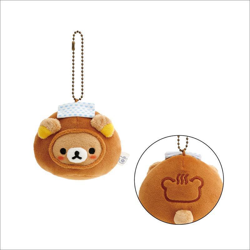 S4【台灣現貨】拉拉熊 懶熊 rilakkuma 茶屋限定 11/1上市 丸子 團子 溫泉饅頭 招財懶熊吊飾-細節圖2