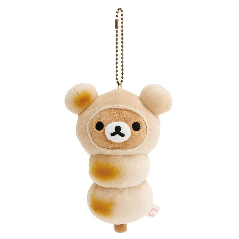 S4【台灣現貨】拉拉熊 懶熊 rilakkuma 茶屋限定 11/1上市 丸子 團子 溫泉饅頭 招財懶熊吊飾-細節圖3