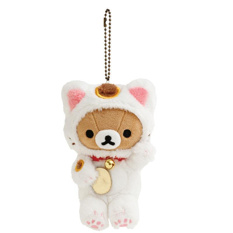 S4【台灣現貨】拉拉熊 懶熊 rilakkuma 茶屋限定 11/1上市 丸子 團子 溫泉饅頭 招財懶熊吊飾-細節圖4