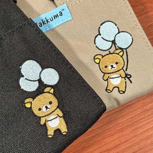 【台灣現貨】拉拉熊 懶懶熊 rilakkuma 環保材質 票卡包 鑰匙包 只有黑色喔！-細節圖2