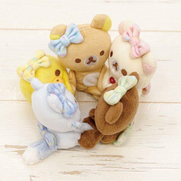 S7 【台灣現貨】拉拉熊 懶懶熊 rilakkuma 20周年迷你磁鐵絨毛娃娃 手磁鐵 (只有懶妹！)-細節圖4