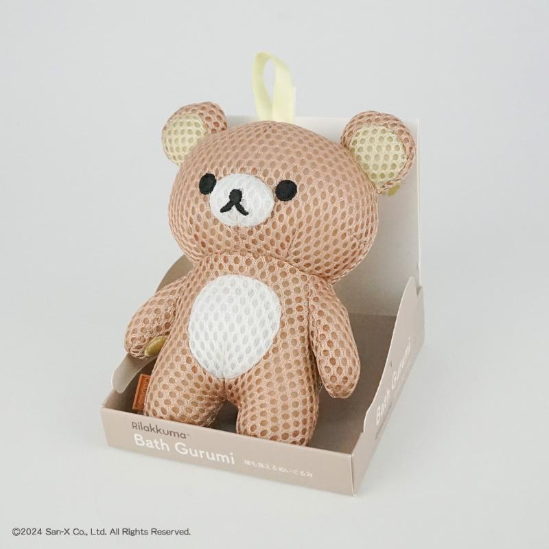 【台灣現貨】日本代購 正品Rilakkuma 拉拉熊 造型沐浴球 懶熊懶妹 入浴球-細節圖2