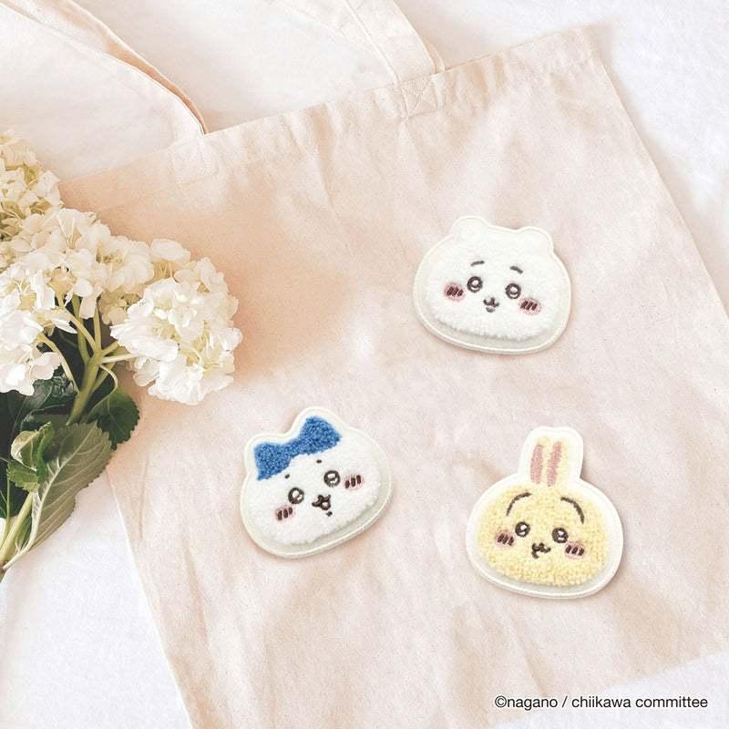 【台灣現貨】日本代購 吉伊卡哇 ちいかわ chiikawa 絨毛別針 刺繡 兔兔 吉伊 獅薩 小八-細節圖2