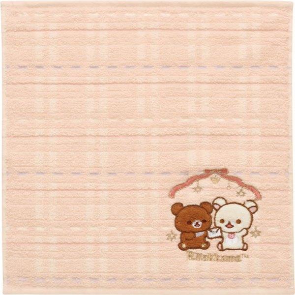 【台灣現貨】拉拉熊 懶熊 rilakkuma 12月限定 刺繡手帕 懶熊懶妹-細節圖2