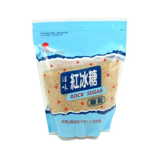 【淳味】紅冰糖(細) (450g/包) (粗甘蔗煉製 / 原色冰糖)