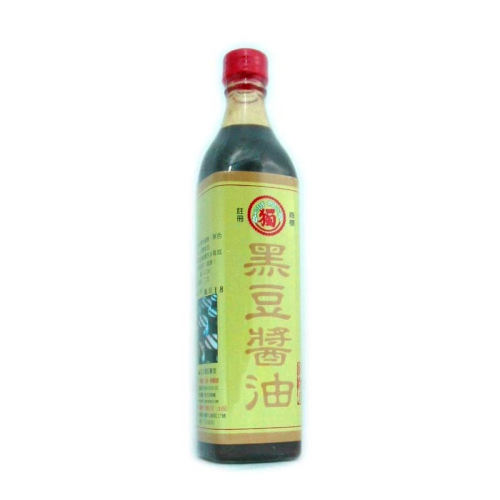 【獨一社】黑豆醬油 (520cc/瓶)