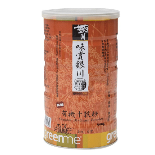 【銀川】有機十穀粉(600G/罐) (花蓮的有機好米)