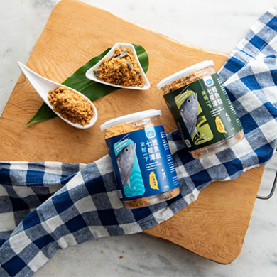 【洄遊吧】臺灣魚之島 鰹魚魚鬆禮盒(原味*1+海苔*1)-細節圖2