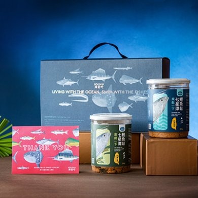 【洄遊吧】臺灣魚之島 鰹魚魚鬆禮盒(原味*1+海苔*1)-細節圖3