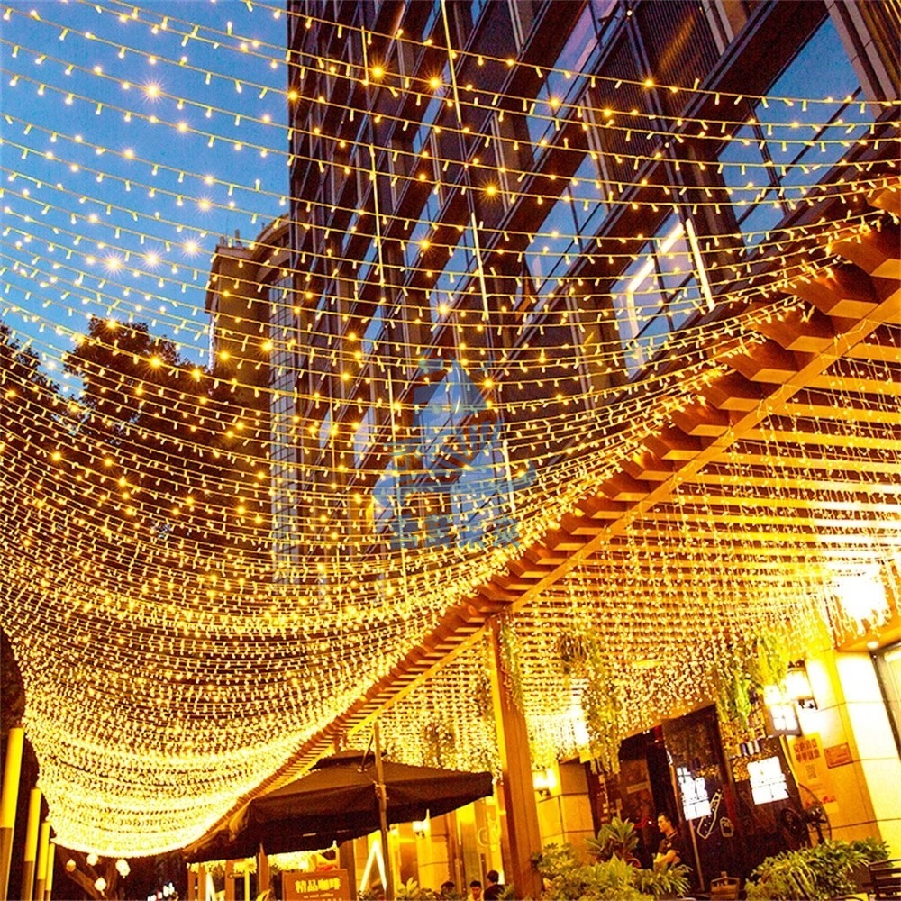 聖誕／春節裝飾燈 10米亮化工程串燈110v/220v  可串接 LED裝飾燈(電源另購)-細節圖2