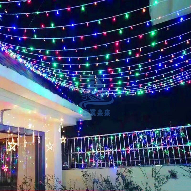 聖誕／春節裝飾燈 10米亮化工程串燈110v/220v  可串接 LED裝飾燈(電源另購)-細節圖3