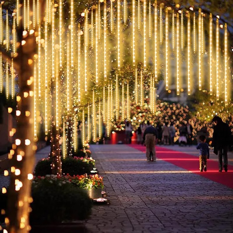 太陽能/插電  30公分LED流星雨燈 聖誕燈 聖誕樹燈 裝飾燈-細節圖4
