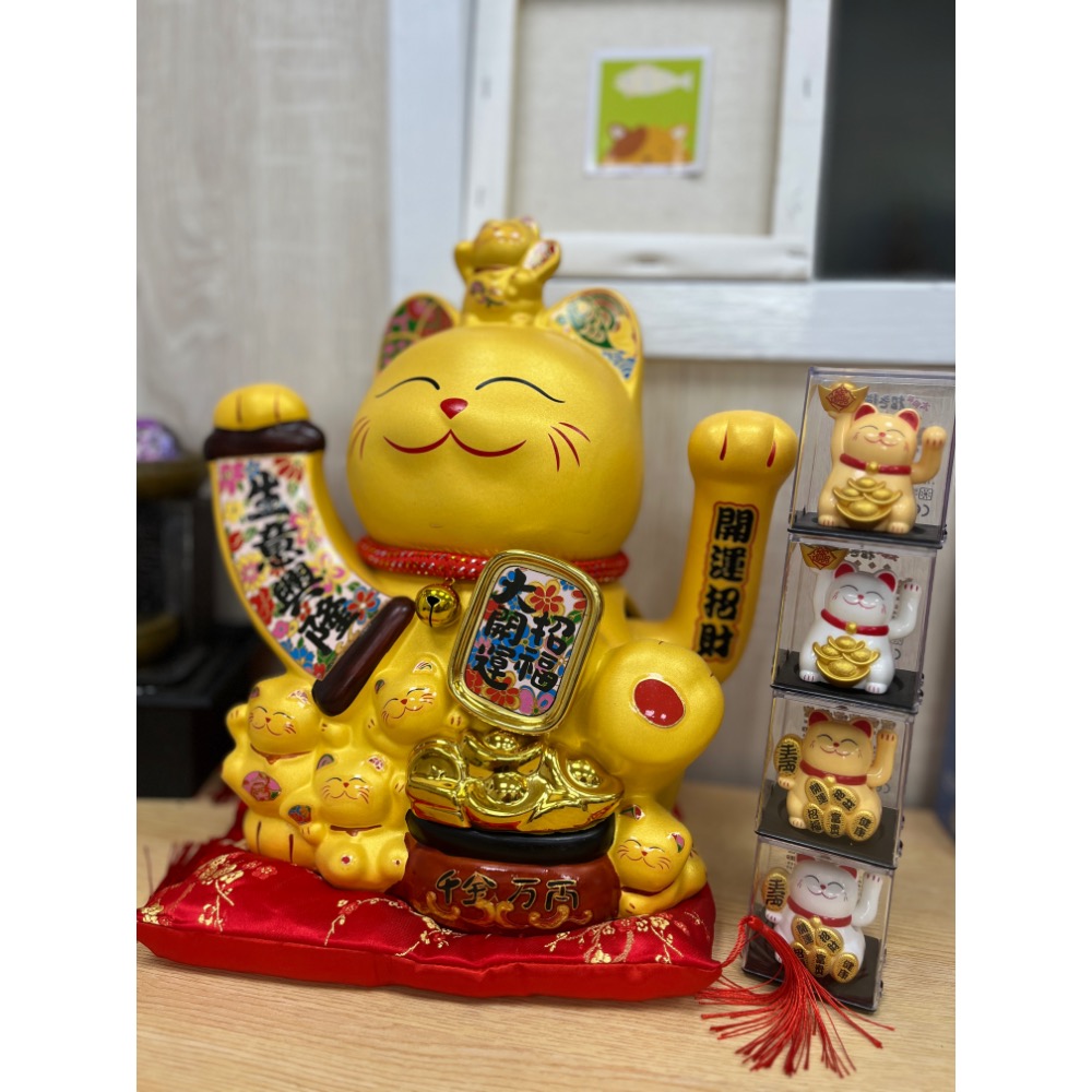 ［新年必備］招財招福招財貓 大尺寸 好運招財貓 交換禮物必備-細節圖6