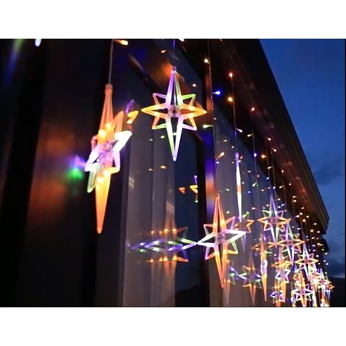 ［燈飾小舖］ 獨家無極北極星窗簾燈 聖誕燈/裝飾燈 防水8模式變化-細節圖4