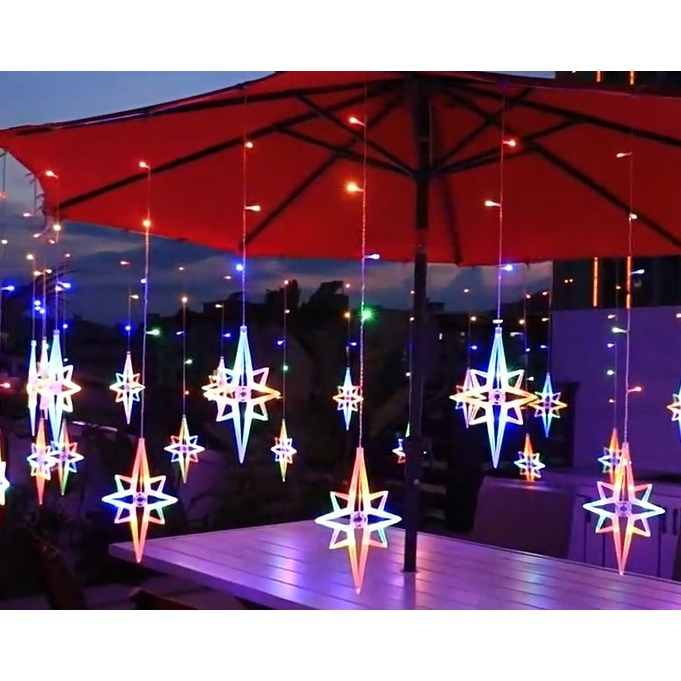 ［燈飾小舖］ 獨家無極北極星窗簾燈 聖誕燈/裝飾燈 防水8模式變化-細節圖5