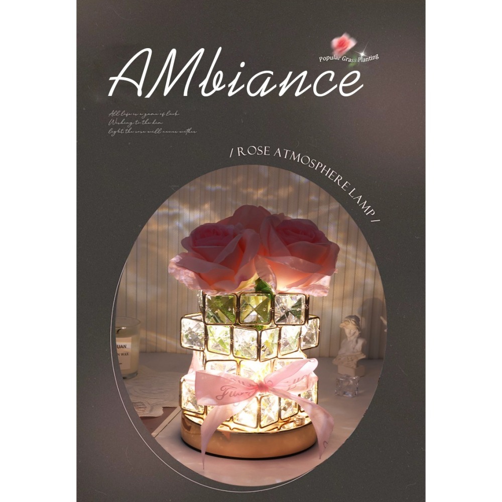 心語玫瑰 · 永恆之光水晶燈 (DIY，含燈) 情人節首選-細節圖2