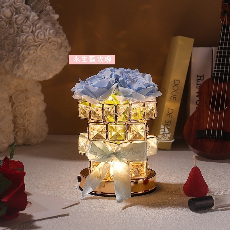 心語玫瑰 · 永恆之光水晶燈 (DIY，含燈) 情人節首選-細節圖4