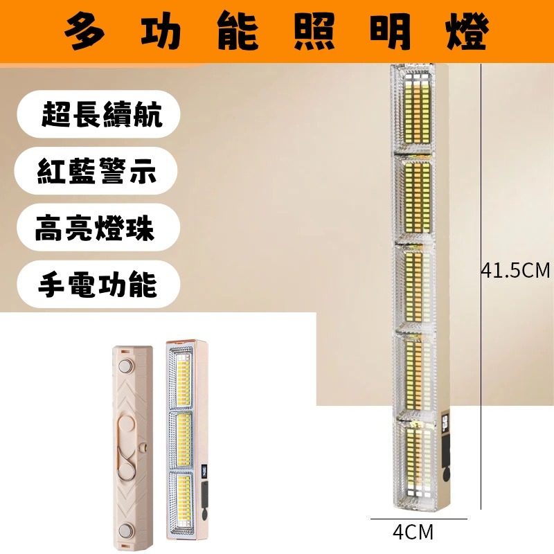 2025新款 多功能照明燈 露營燈 擺攤燈 市集夜市擺攤 手電 警示燈-細節圖2