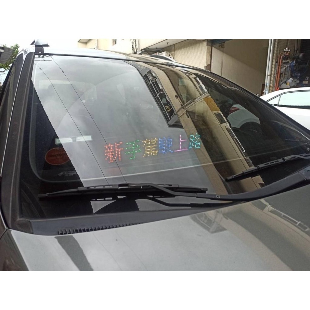 【立德光電】車用字幕機 6字 LED 車用跑馬燈 跑馬燈 廣告屏 電子看板 字幕機 檯式桌屏 移動廣告 電子告示牌-細節圖2