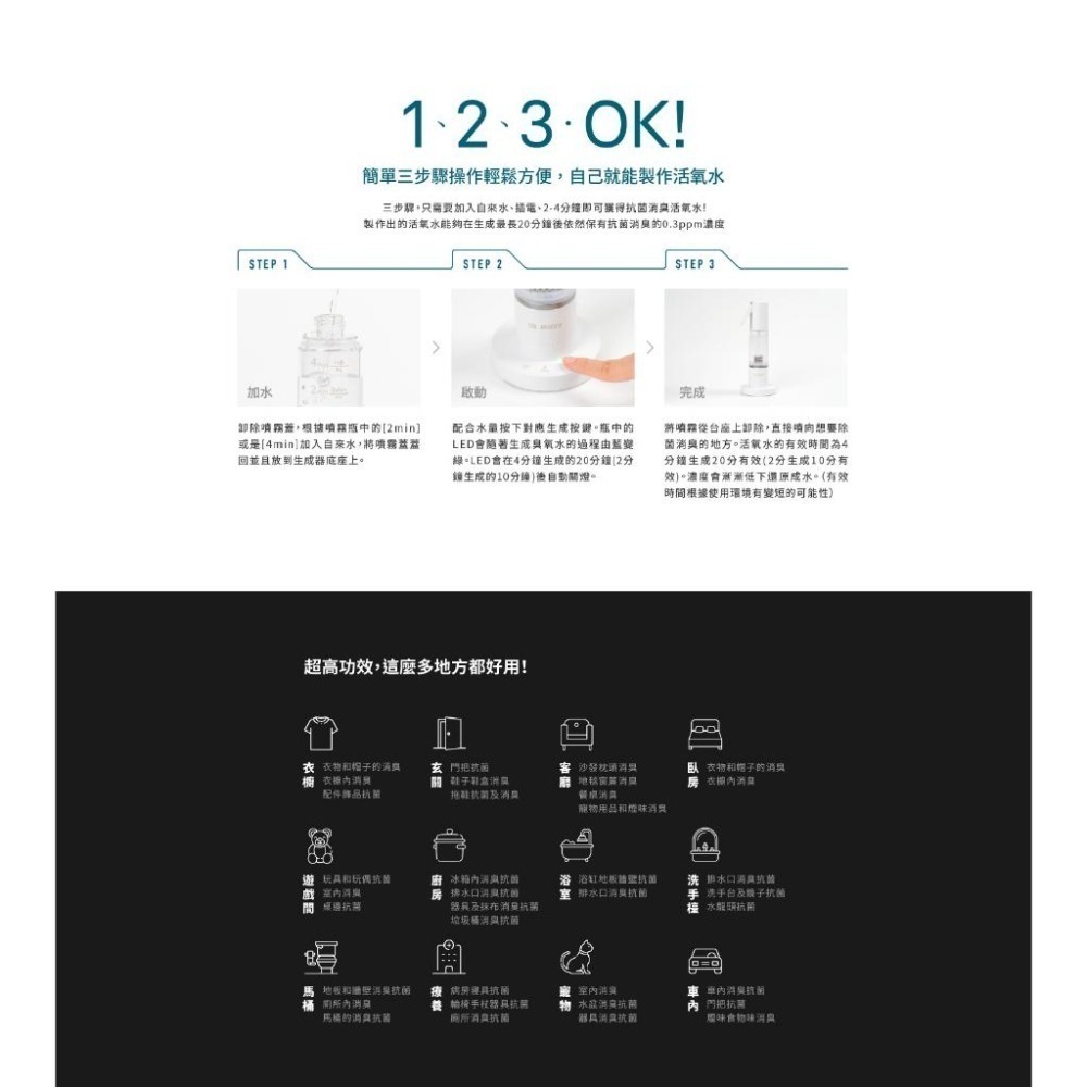ONE amadana 抗菌消臭活氧噴霧器 STMO-0110【葳豐數位商城】-細節圖4