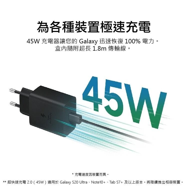 Samsung 原廠45W快充組 EP-T4511 (旅充頭+Type C 傳輸線) 【葳豐數位商城】-細節圖5