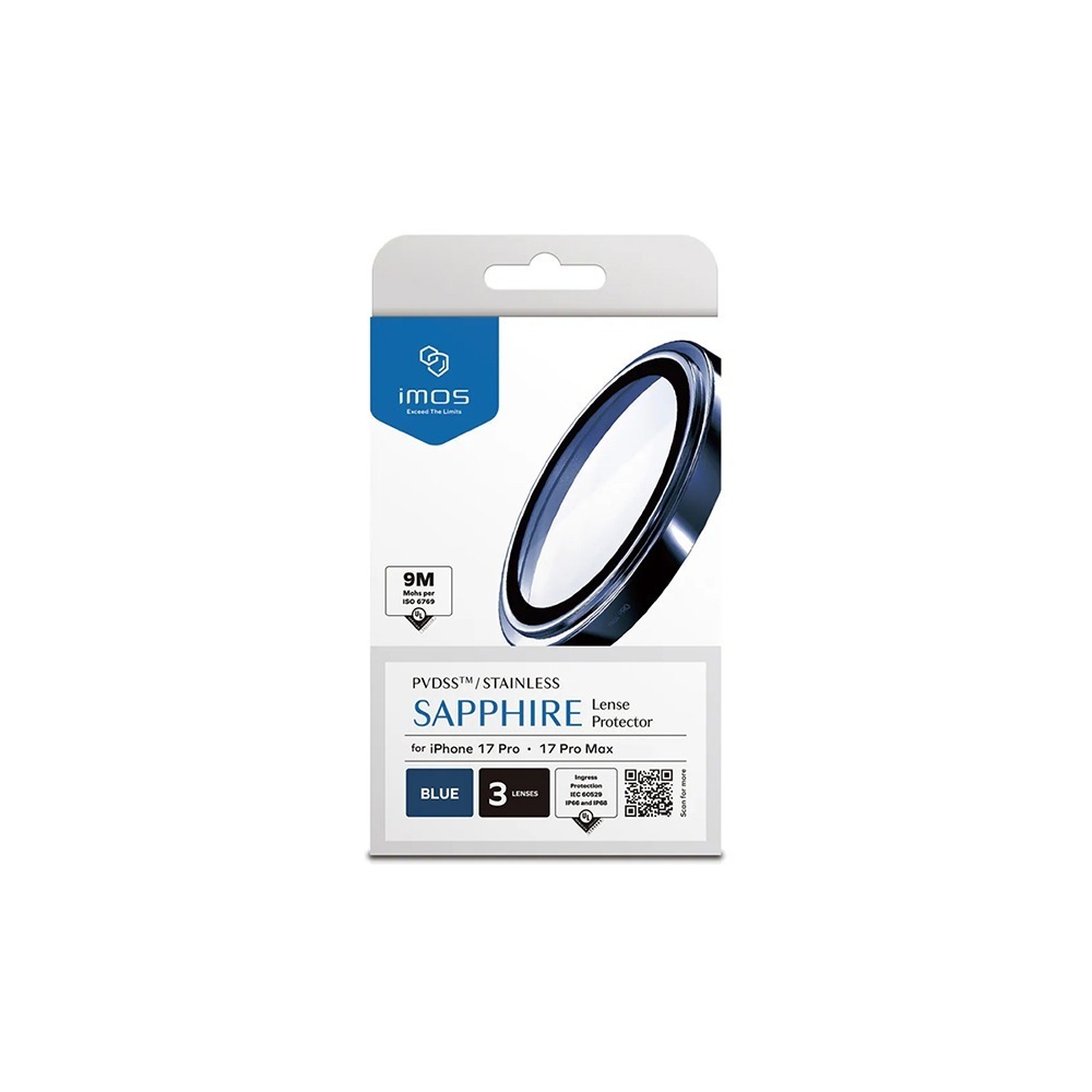 imos iPhone17 Pro/Pro Max 藍寶石 鏡頭保護貼 (三顆)【葳豐數位商城】-規格圖6