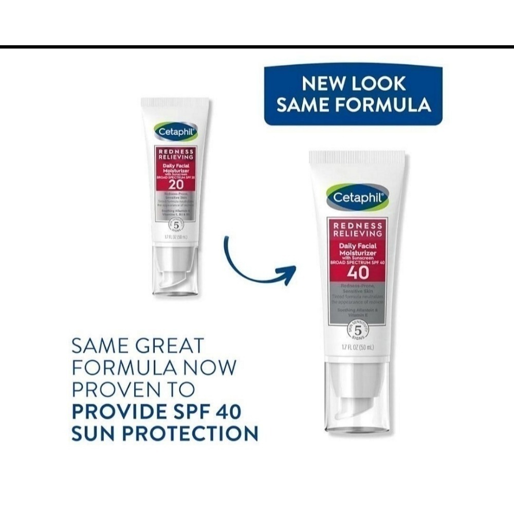 (現貨10/26剛到貨) 舒特膚Cetaphil 加強舒敏保濕日霜Redness Relieving SPF40 50-細節圖3