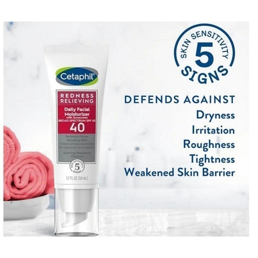 (現貨 2/13剛到貨) 舒特膚Cetaphil 加強舒敏保濕日霜Redness Relieving SPF40 50-細節圖2