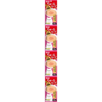 Ciao 多樂米系列濃湯4連包 とろみ 35g*4包 啾嚕2000億乳酸菌4連包 全齡貓-規格圖2