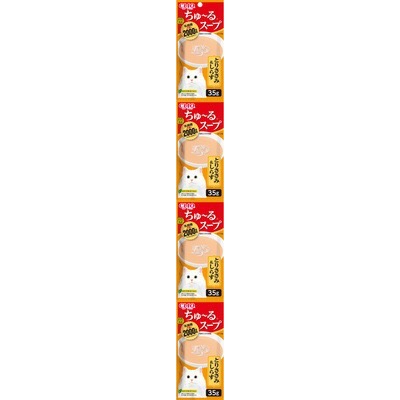 Ciao 多樂米系列濃湯4連包 とろみ 35g*4包 啾嚕2000億乳酸菌4連包 全齡貓-規格圖2