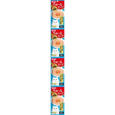 Ciao 多樂米系列濃湯4連包 とろみ 35g*4包 啾嚕2000億乳酸菌4連包 全齡貓-規格圖2