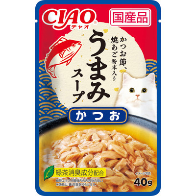 CIAO 巧餐包 CIAO餐包 40g 貓餐包 幼貓 全齡貓 奢華系列 鮪魚 干貝 鮭魚 柴魚片-規格圖2
