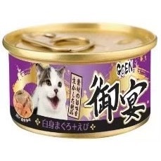 御宴 GOEN 御宴湯罐 80g 白身鮪魚貓湯罐系列 貓罐頭 副食罐 寵物罐頭 全齡貓-規格圖2
