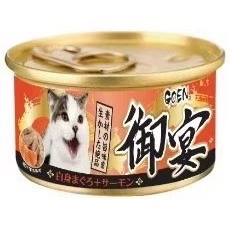 御宴 GOEN 御宴湯罐 80g 白身鮪魚貓湯罐系列 貓罐頭 副食罐 寵物罐頭 全齡貓-規格圖2