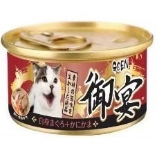 御宴 GOEN 御宴湯罐 80g 白身鮪魚貓湯罐系列 貓罐頭 副食罐 寵物罐頭 全齡貓-規格圖2