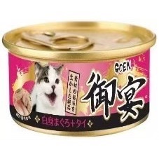 御宴 GOEN 御宴湯罐 80g 白身鮪魚貓湯罐系列 貓罐頭 副食罐 寵物罐頭 全齡貓-規格圖2