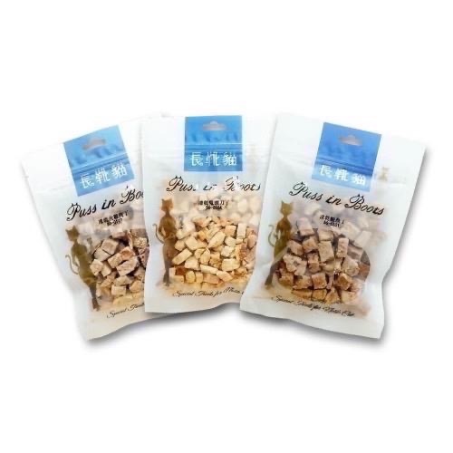 長靴貓 貓用純肉凍乾丁 寵物凍乾 貓咪凍乾 貓咪零食 全齡貓 單入-細節圖2