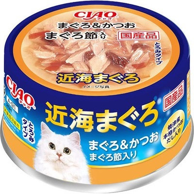 CIAO 近海罐 80g 旨定罐 近海鮪魚罐 貓副食罐 貓罐頭 幼貓 日本 鮪魚片 吻仔魚 干貝-規格圖4