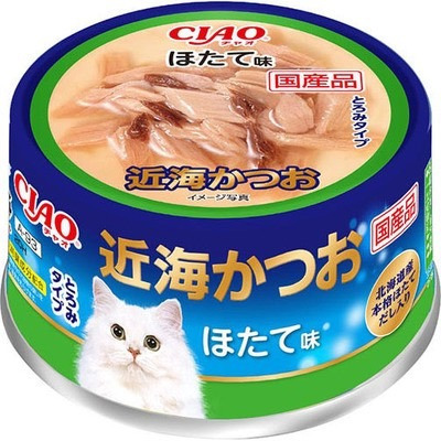CIAO 近海罐 80g 旨定罐 近海鮪魚罐 貓副食罐 貓罐頭 幼貓 日本 鮪魚片 吻仔魚 干貝-規格圖4