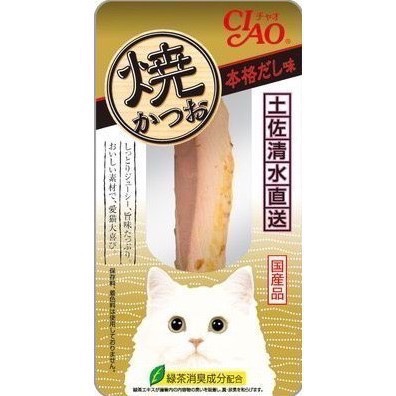 CIAO 宗田鰹燒魚柳條 本鰹燒魚柳條 高湯 幼貓 干貝 柴魚片 吻仔魚 真高湯 宗田鰹魚 全齡貓-規格圖2