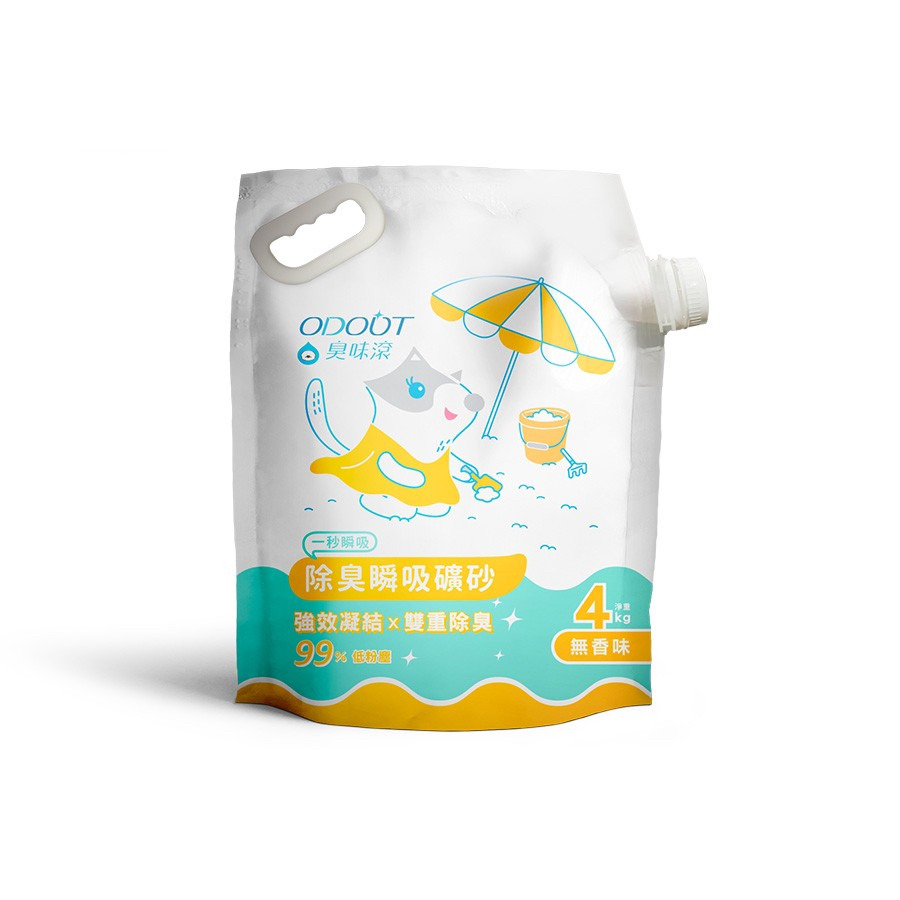 臭味滾 無香除臭瞬吸礦砂 4kg 貓砂 礦砂 領券免運-規格圖6