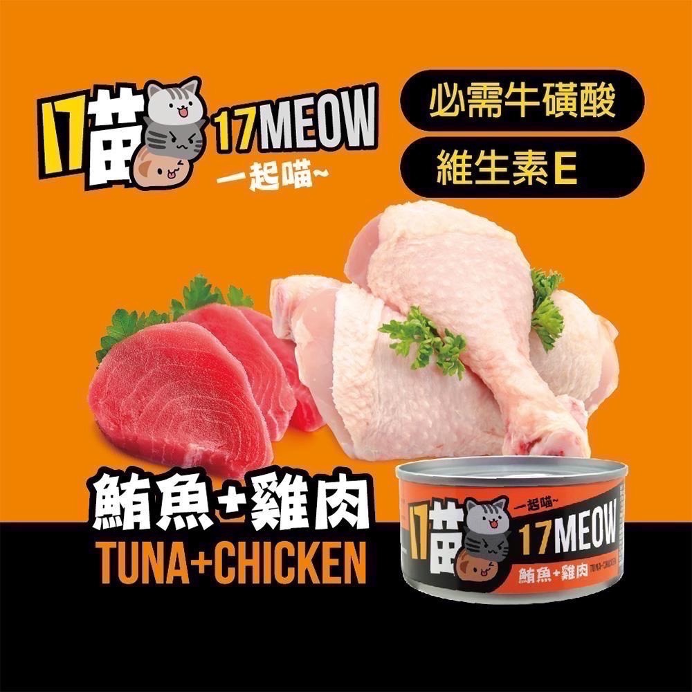 17喵貓罐 170g 貓咪罐頭 貓罐頭 寵物罐頭 貓湯罐 寵物食品 副食罐 補水罐-規格圖2