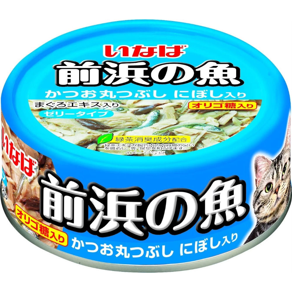 CIAO 前濱鰹魚罐 前浜の魚 貓副食罐 貓罐頭 寵物食品 鰹魚 鮪魚 吻仔魚 小魚乾-規格圖4