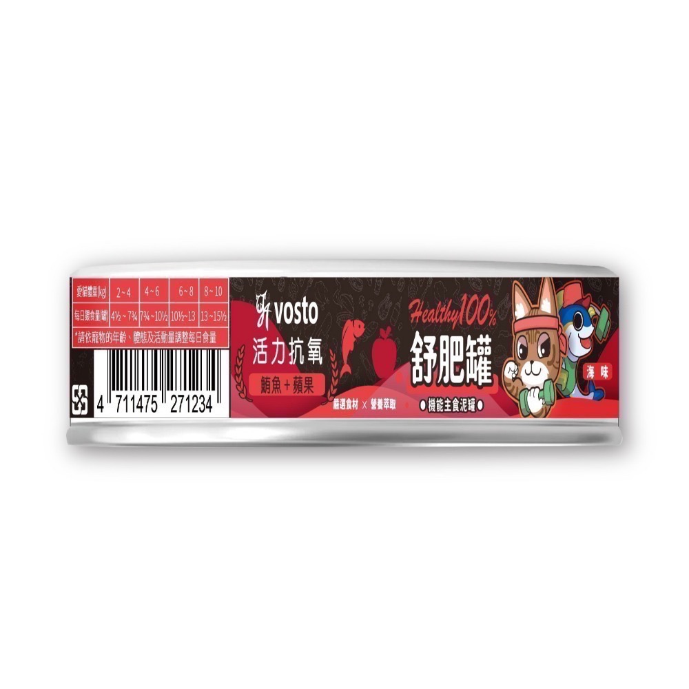 Vosto 舒肥罐 50g 主食泥罐 貓罐頭 主食罐 泥罐 全齡貓 寵物食品 鮪魚 卵磷脂 南瓜-規格圖4