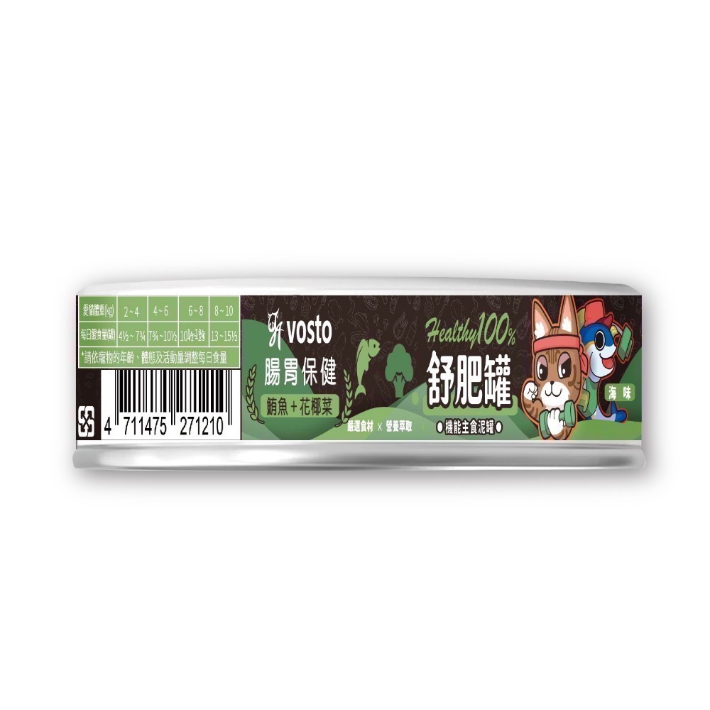 Vosto 舒肥罐 50g 主食泥罐 貓罐頭 主食罐 泥罐 全齡貓 寵物食品 鮪魚 卵磷脂 南瓜-規格圖4