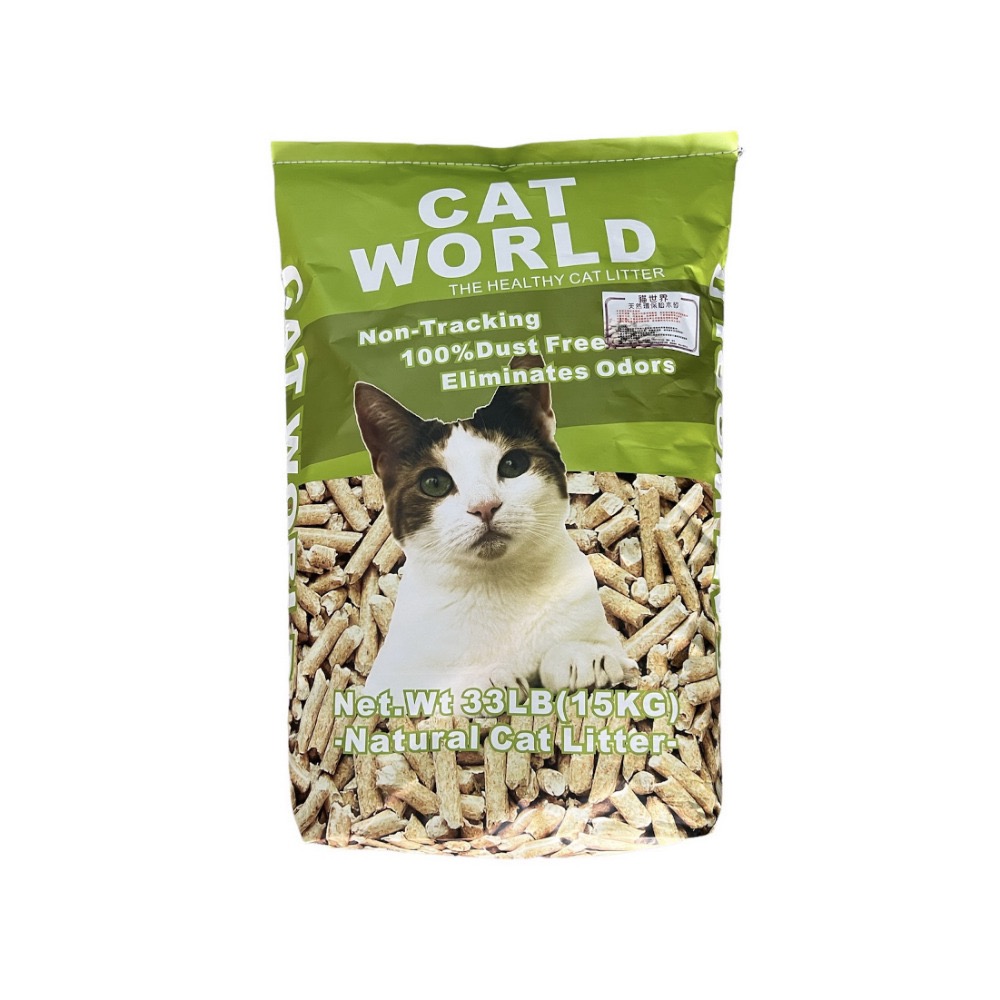貓世界 松木砂 環保松木砂 15KG 貓砂-規格圖1